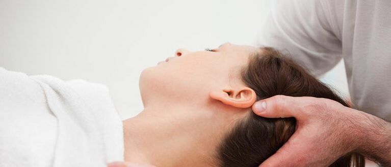 Paciente con osteocondrosis cervical